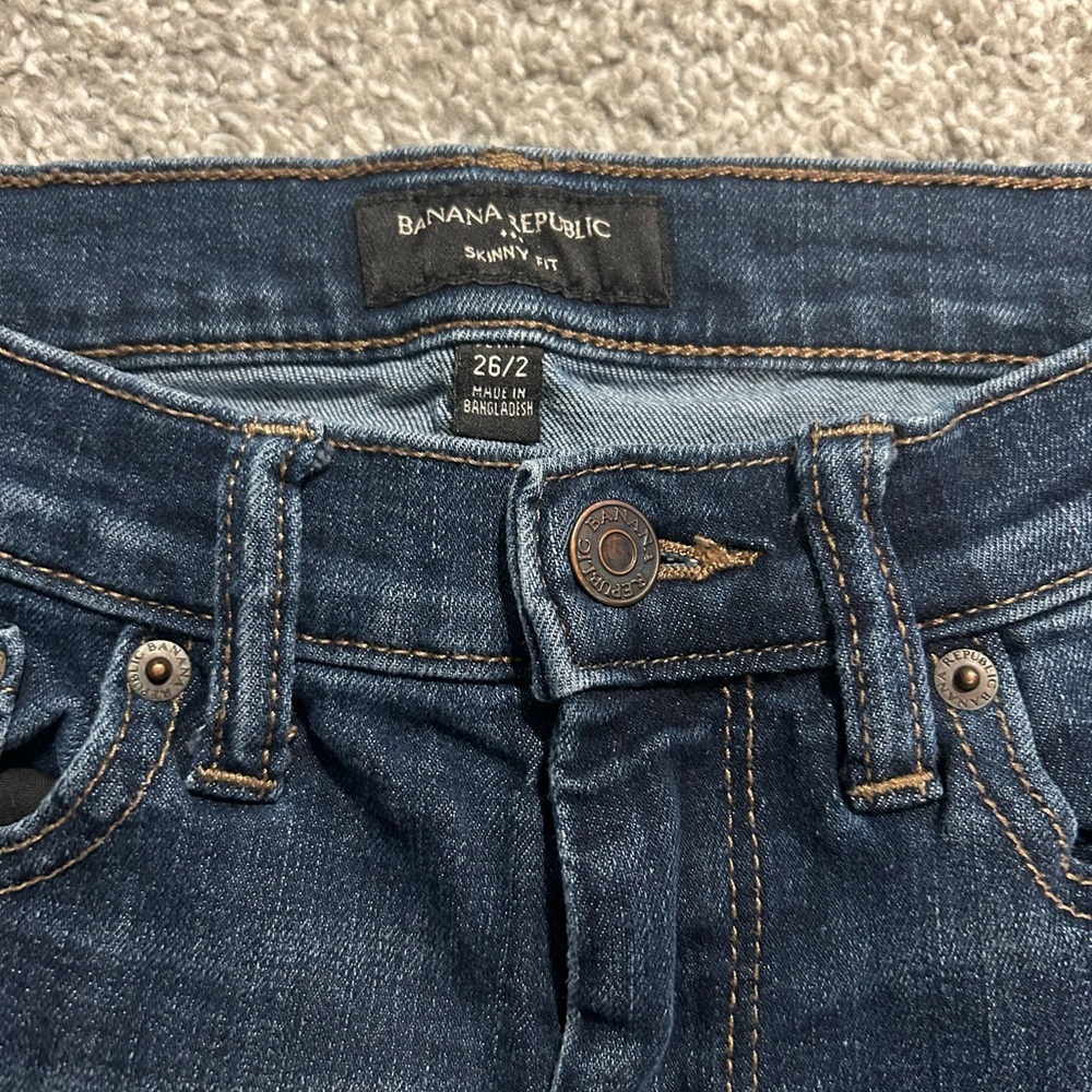 Banana Republic Women's Dark Blue Skinny Jeans